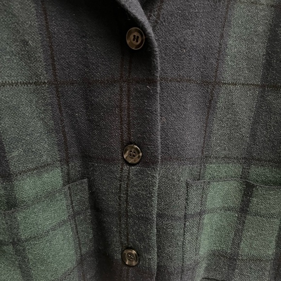 TAHARI Women’s Navy Green Plaid Blazer - Size Small - Picture 8 of 10